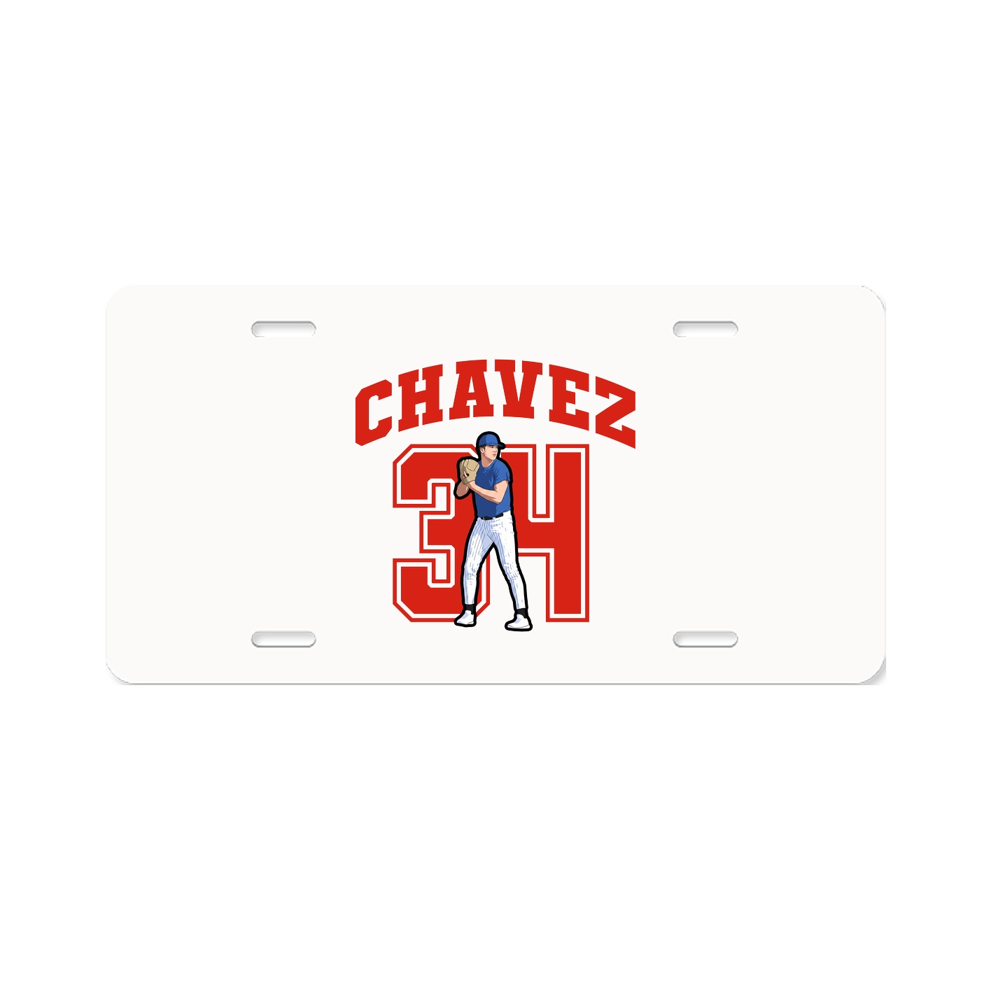 License Plate — Number in Classic