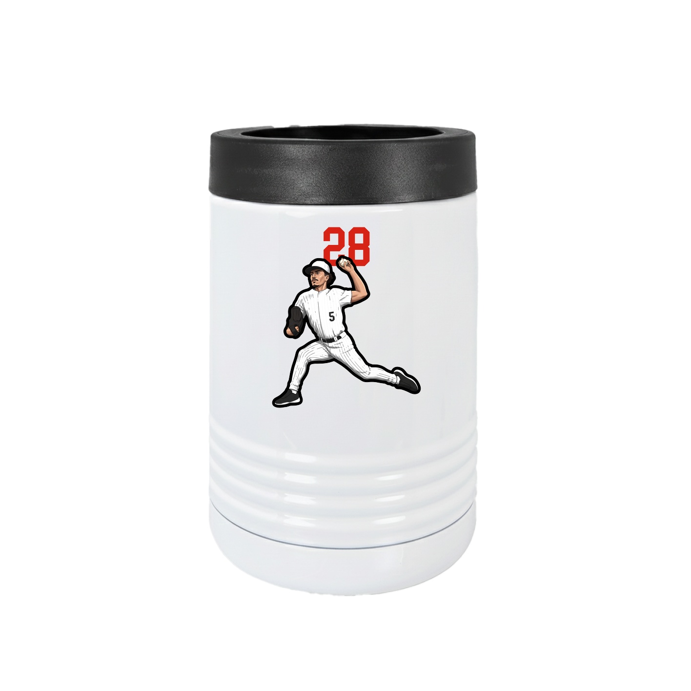 Beverage Holder — Number Top in White