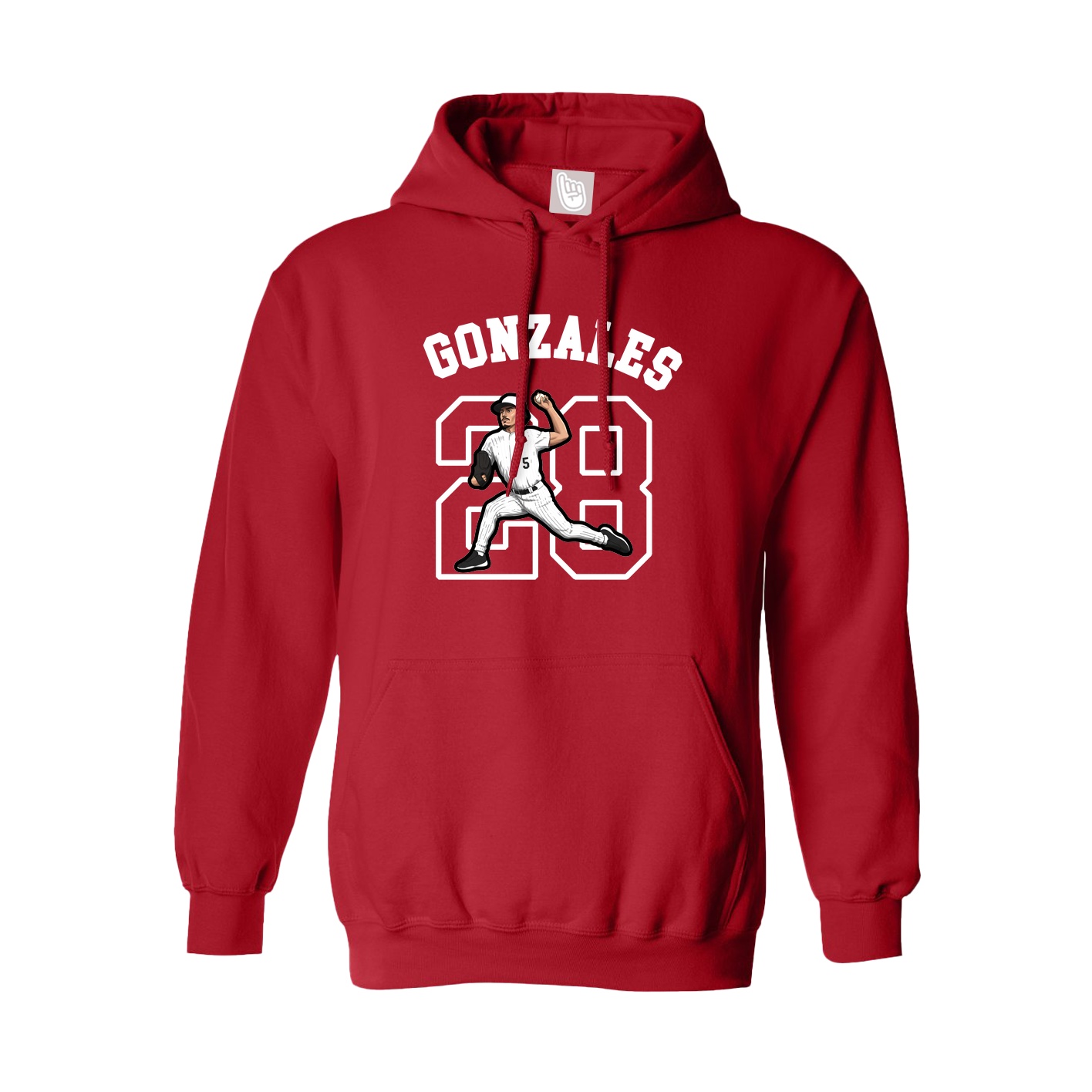 Youth Hoodie — Shirsey Arch in Red