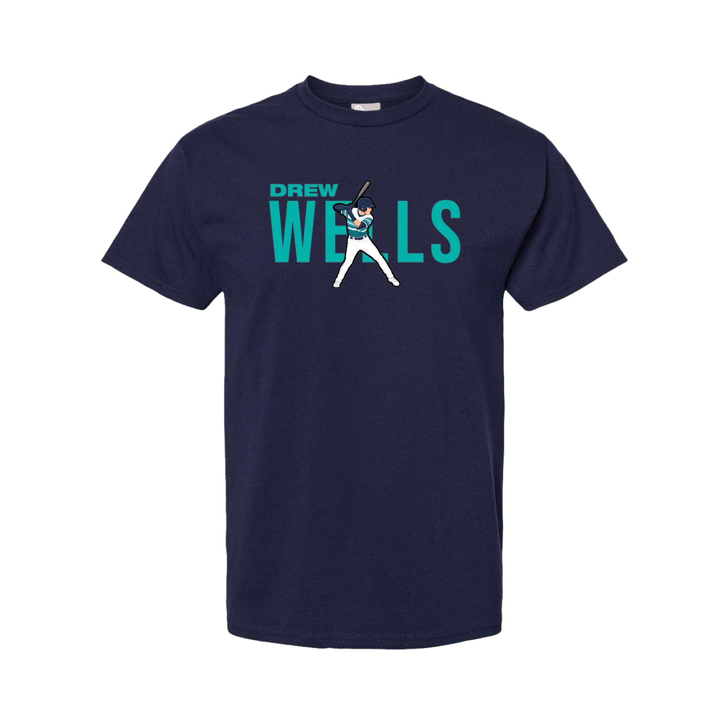 Youth Tee — Player Name in Navy