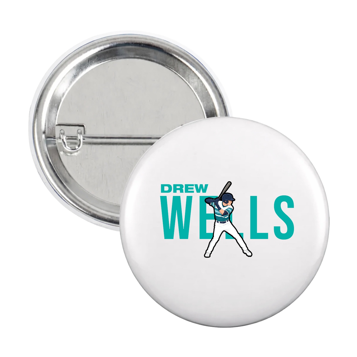Game Day Button — Player Name in White