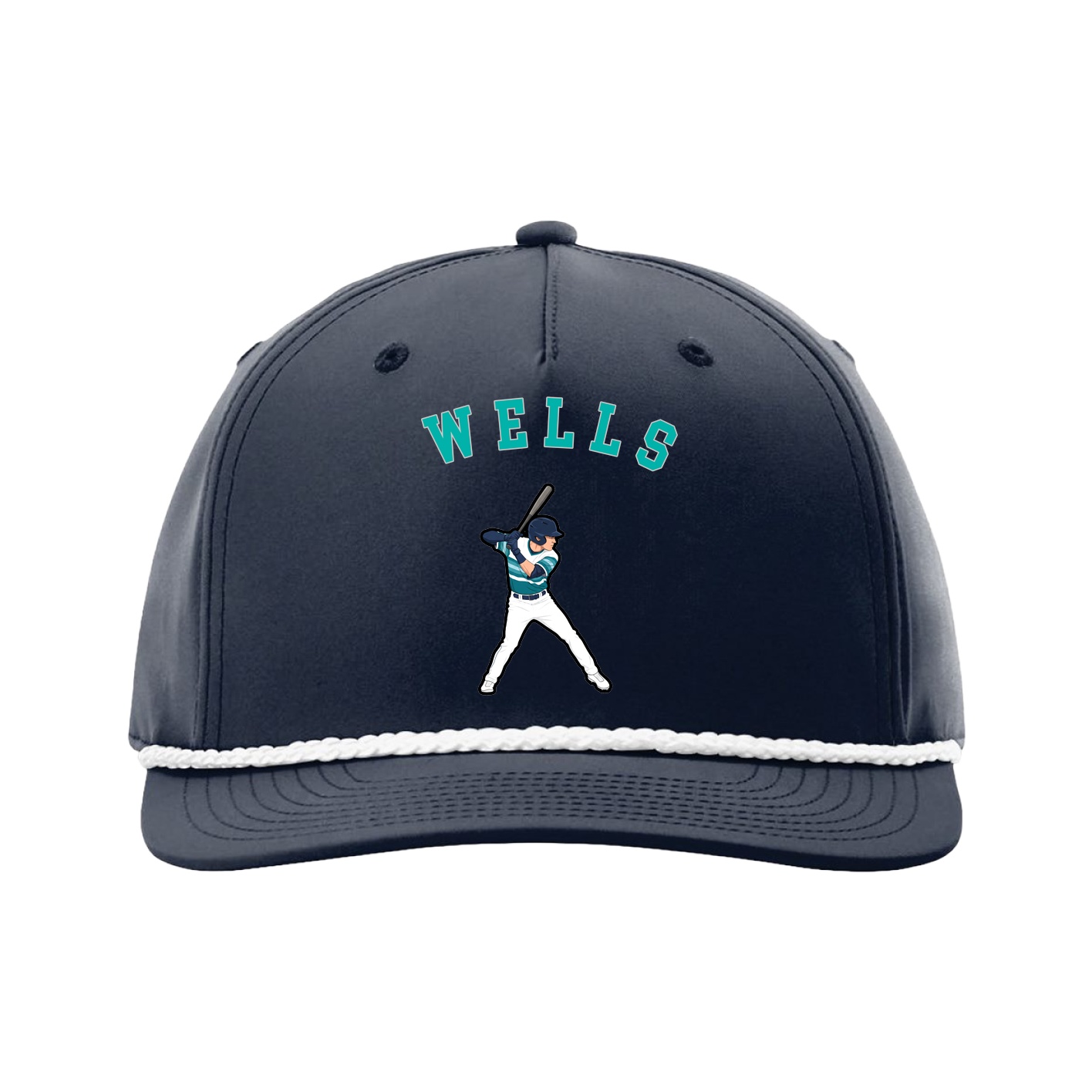 Five-Panel Classic Rope Cap — Shirsey Arch in Navy