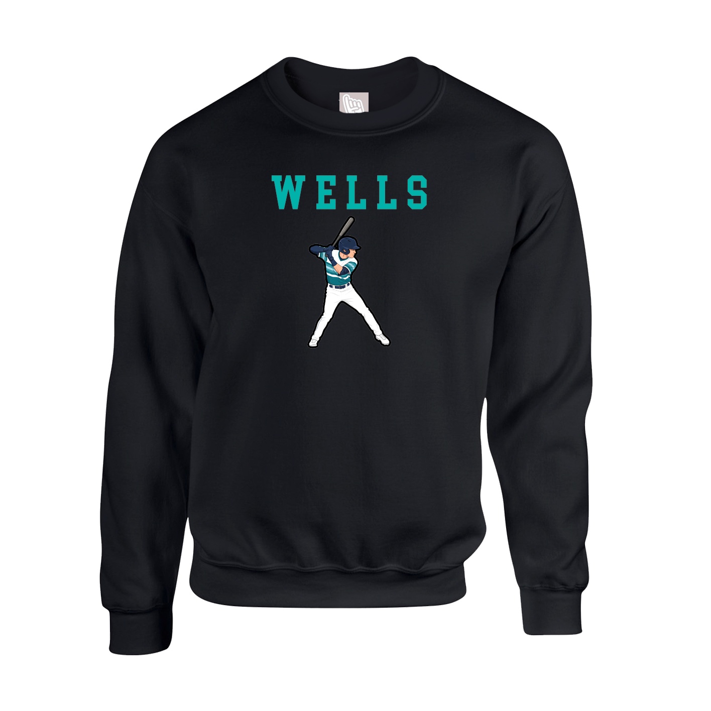 Fleece Crew — Shirsey in Black