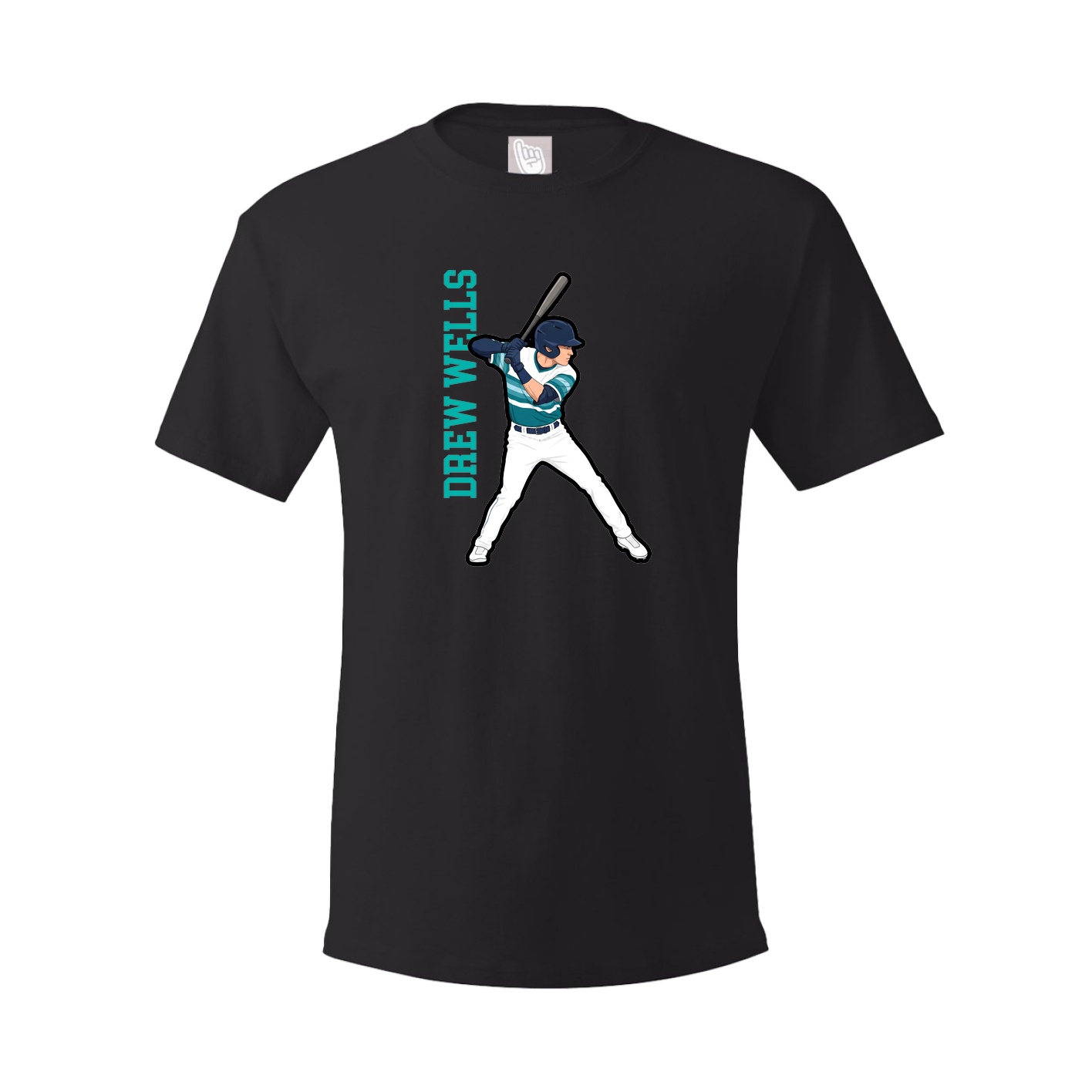 Tee — Name Vertical in Black