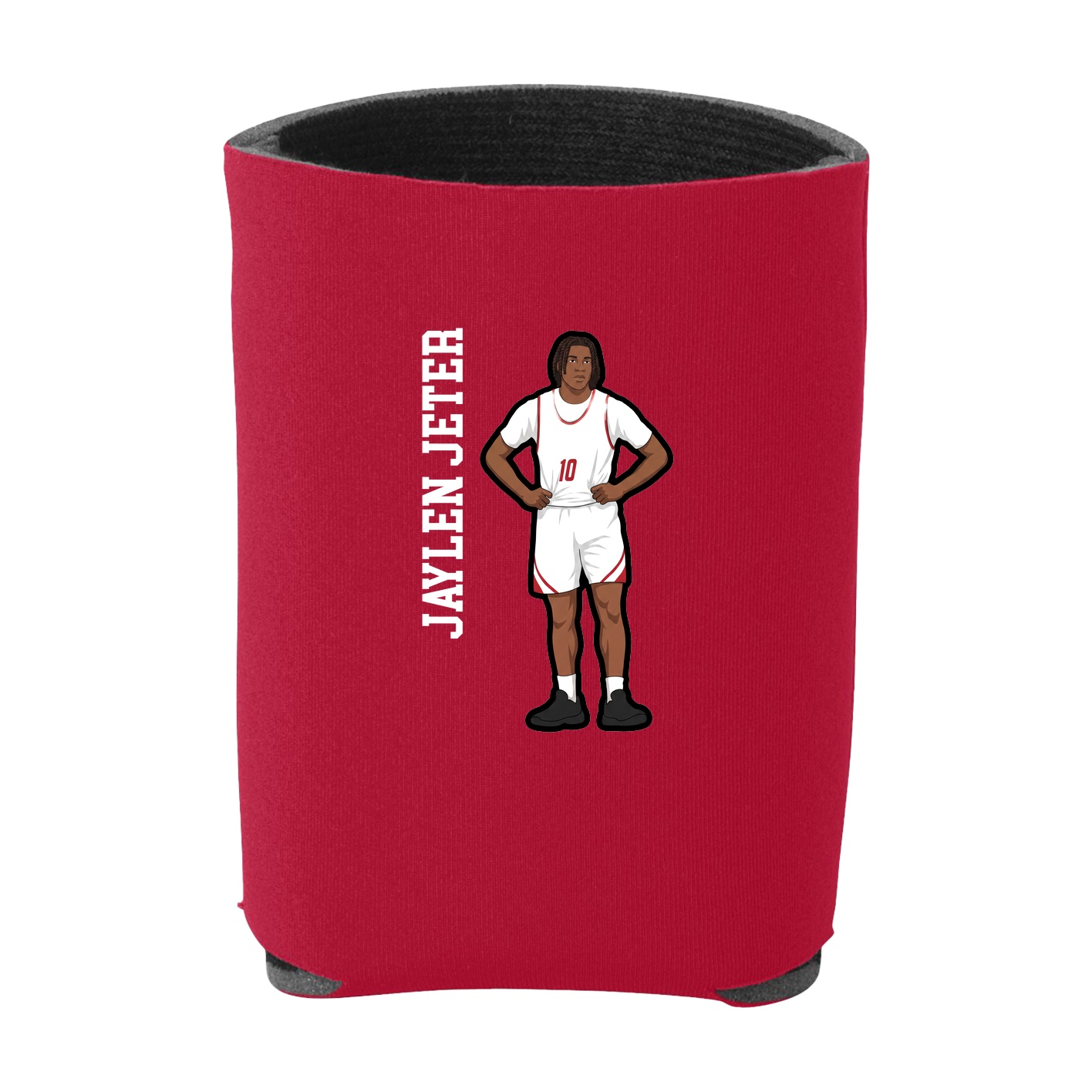 Can Holder — Name Vertical in Red