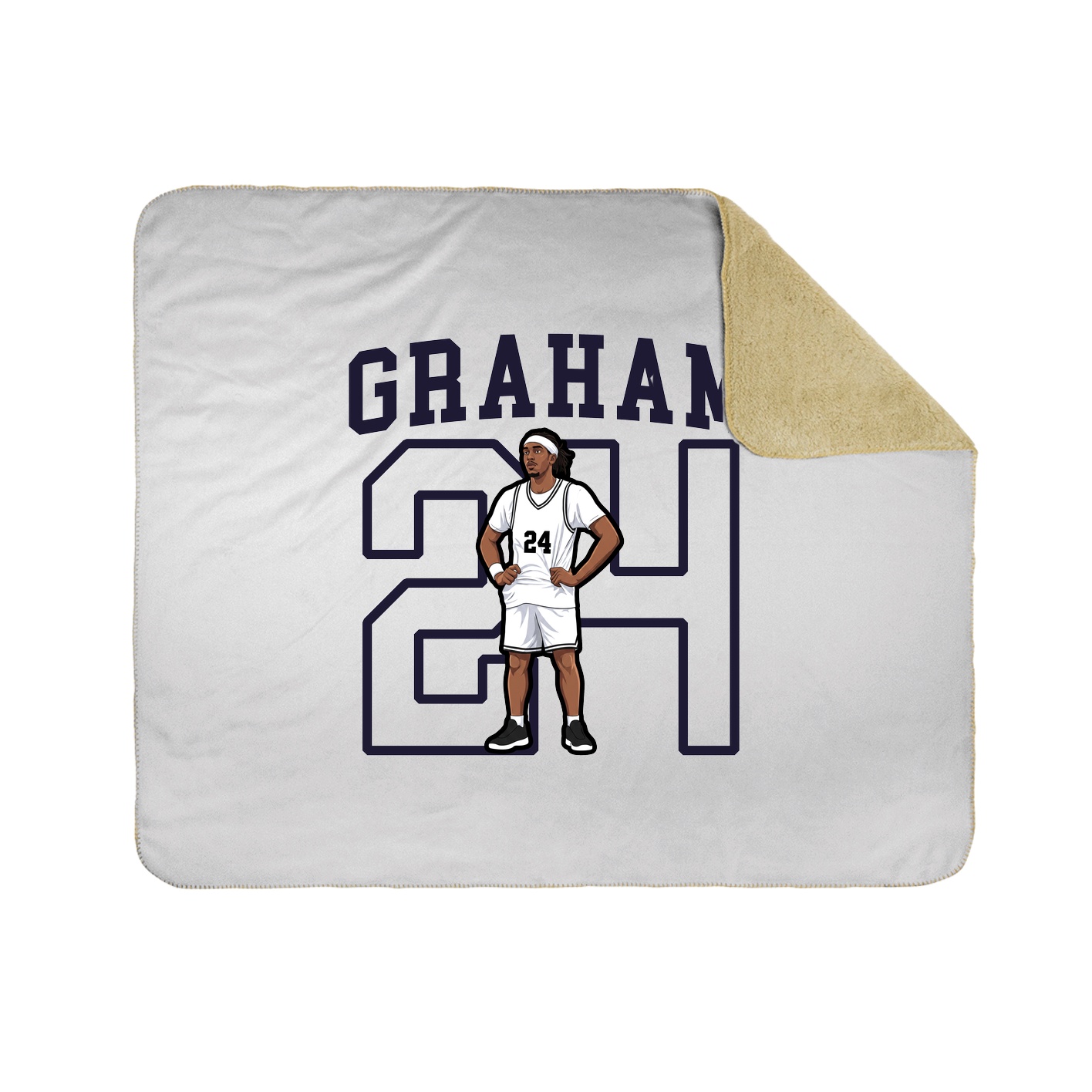 Throw Blanket — Shirsey in White