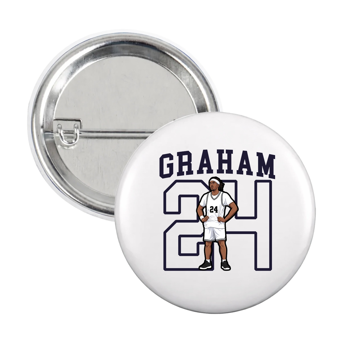 Game Day Button — Shirsey in White