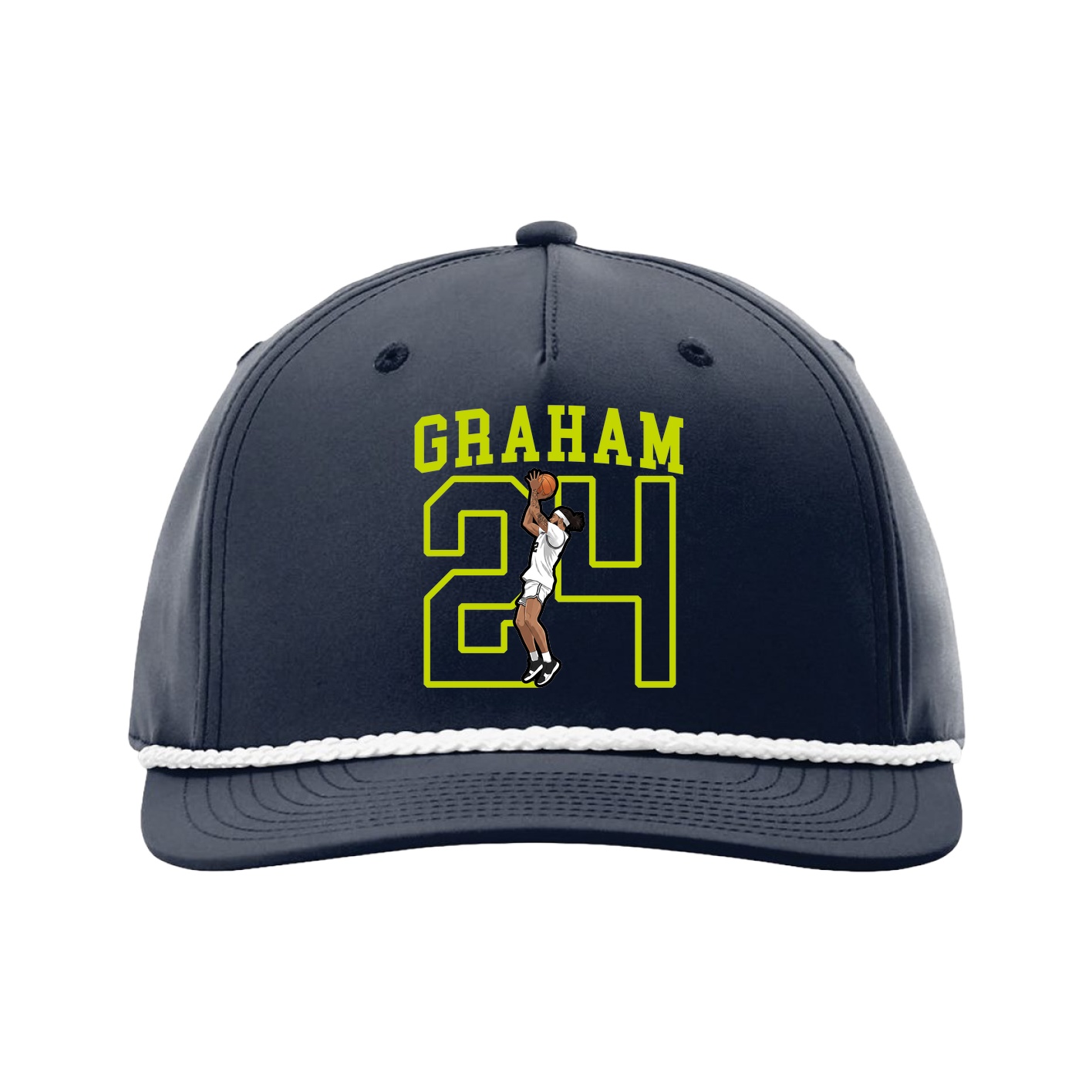 Five-Panel Classic Rope Cap — Shirsey in Navy