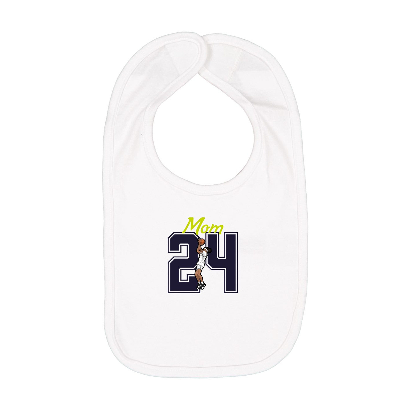 Infant Bib — Mothers Day Shirsey in White