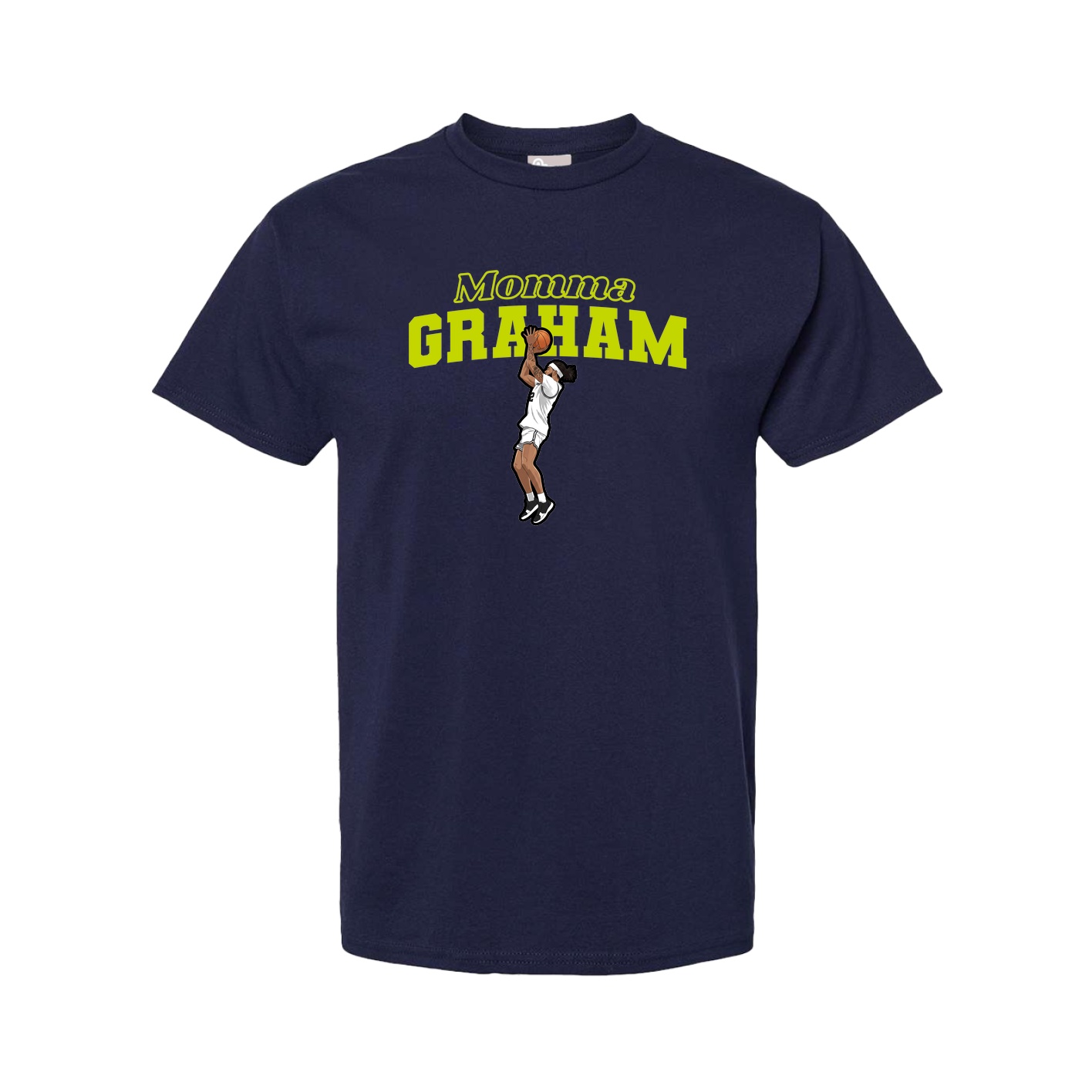 Youth Tee — Mothers Day Block in Navy