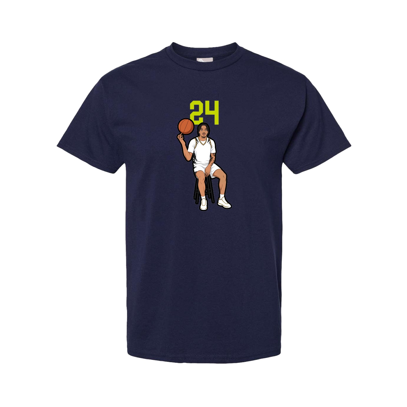 Tee — Number Top in Navy