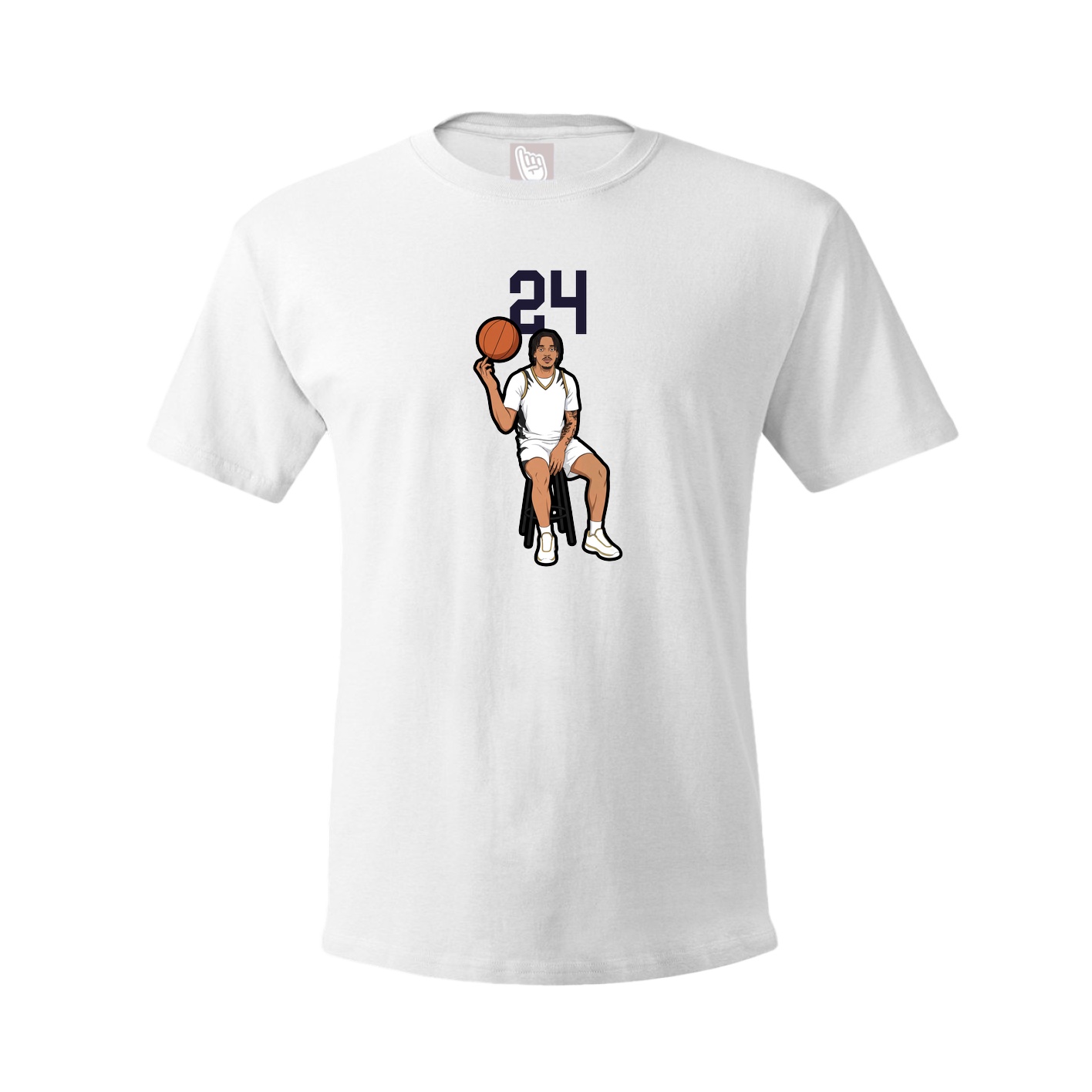 Tee — Number Top in White