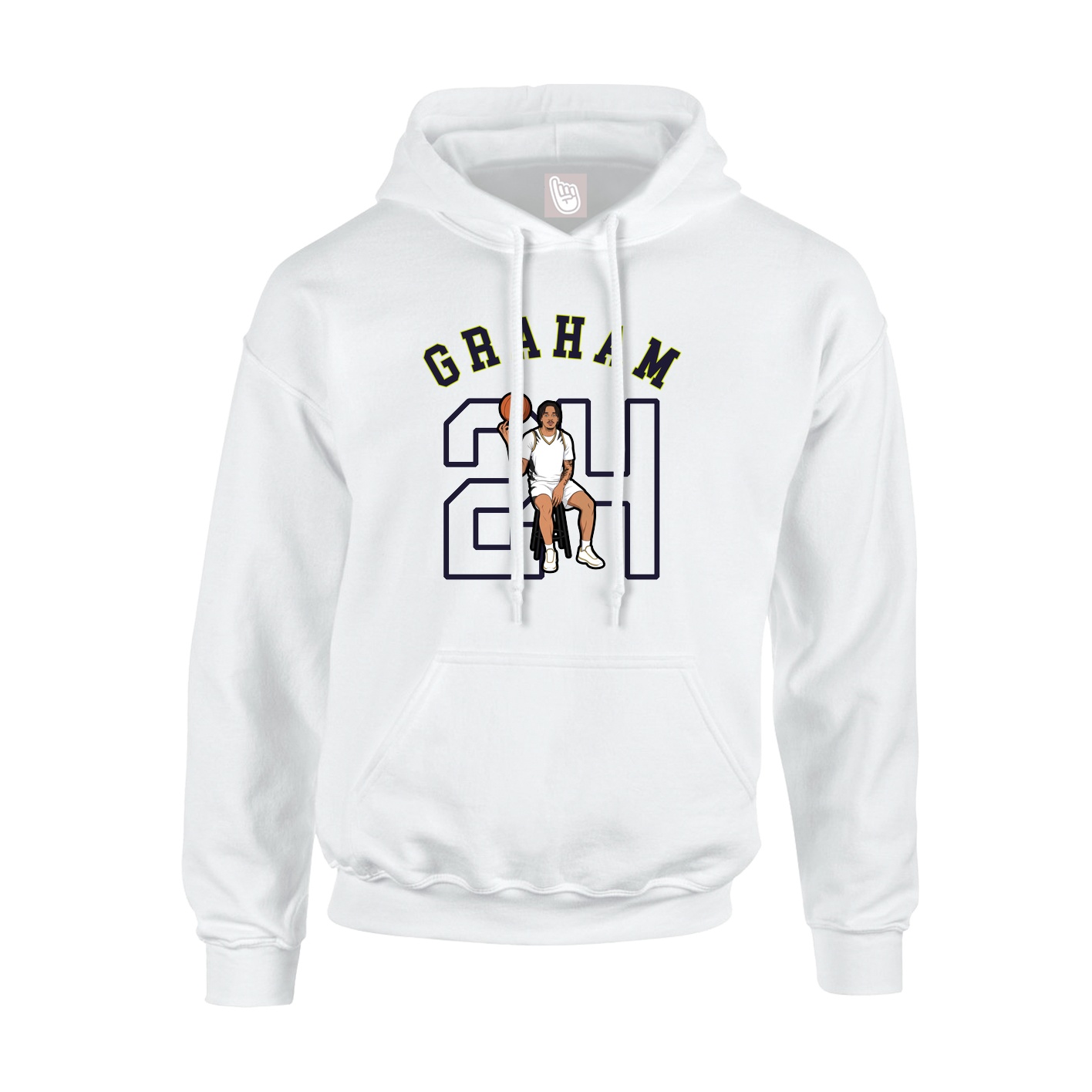 Hoodie — Shirsey Arch in White