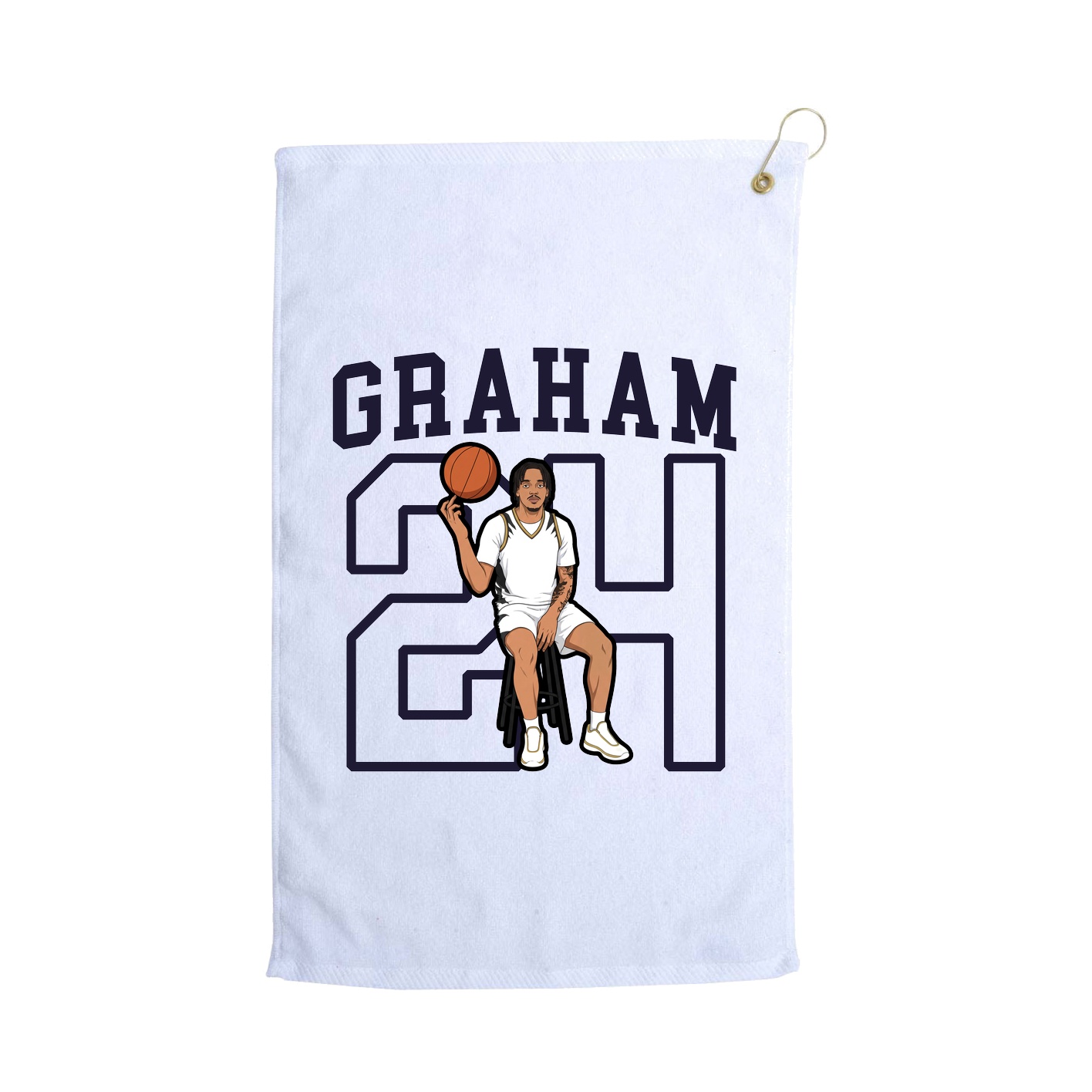 Golf Towel — Shirsey in White