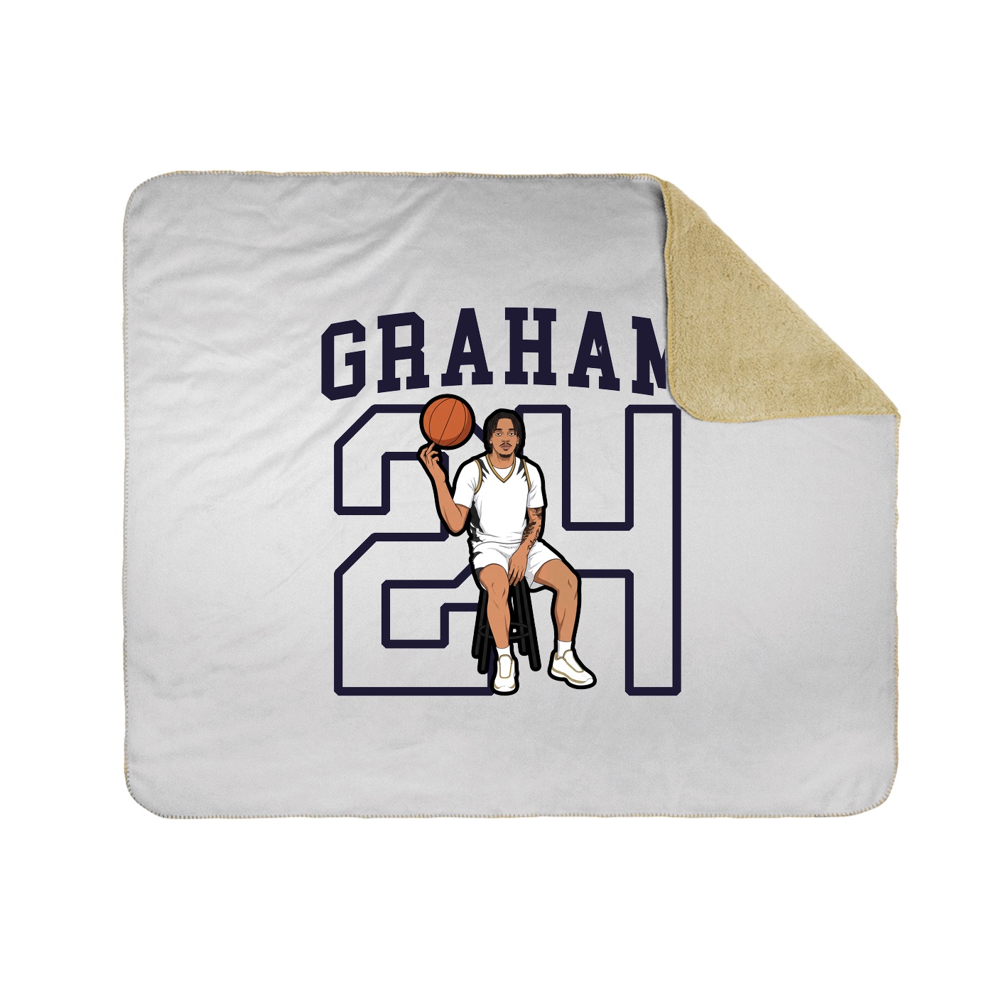 Throw Blanket — Shirsey in White