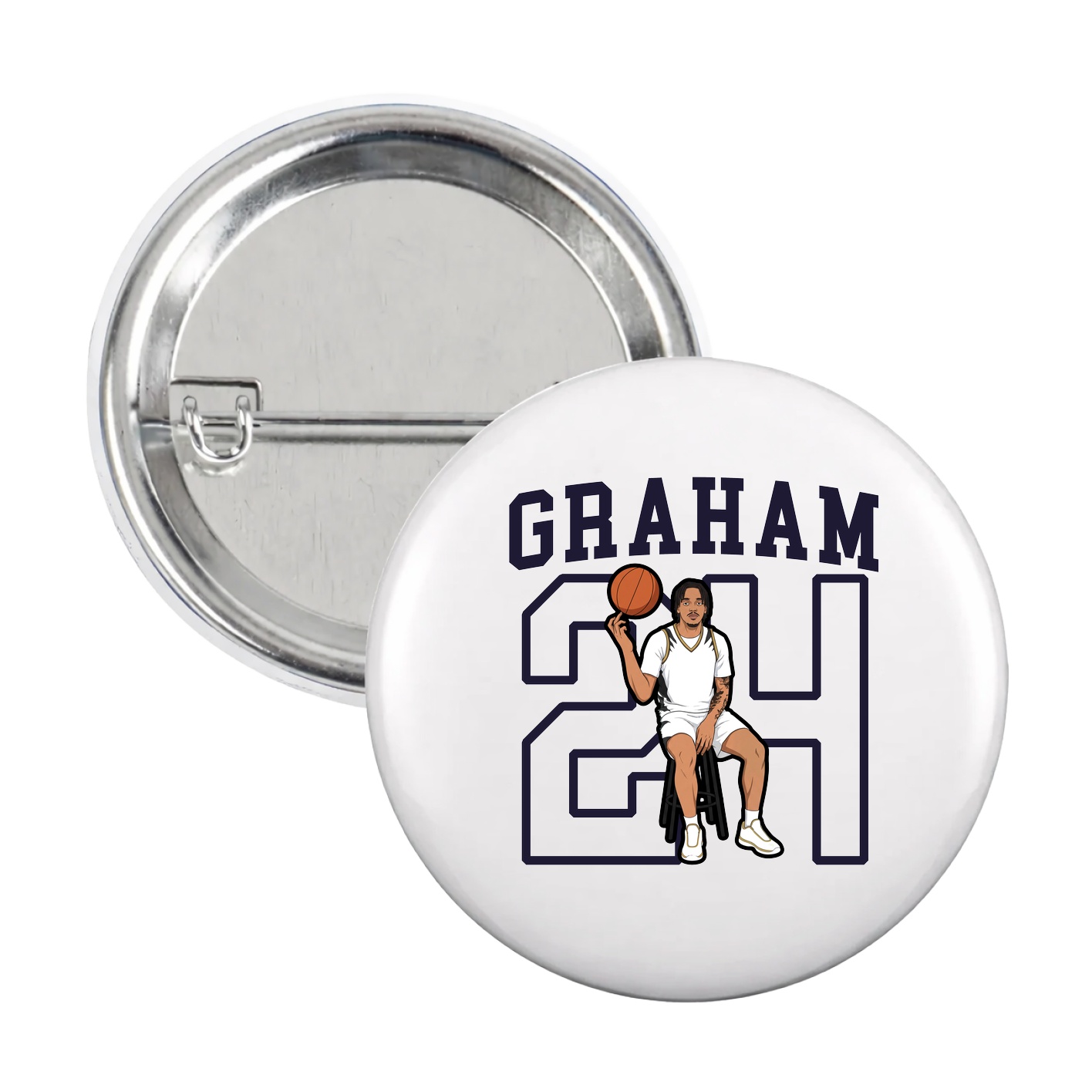 Game Day Button — Shirsey in White