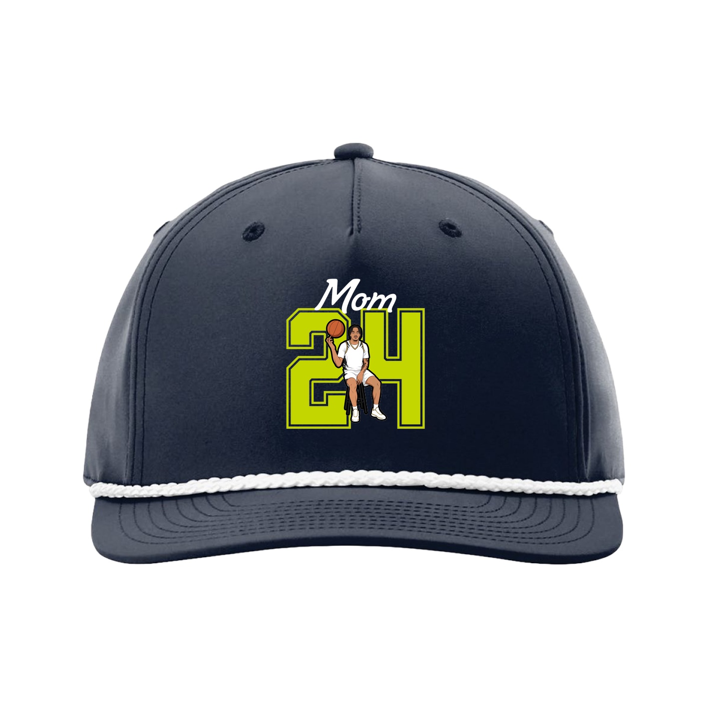 Five-Panel Classic Rope Cap — Mothers Day Shirsey in Navy