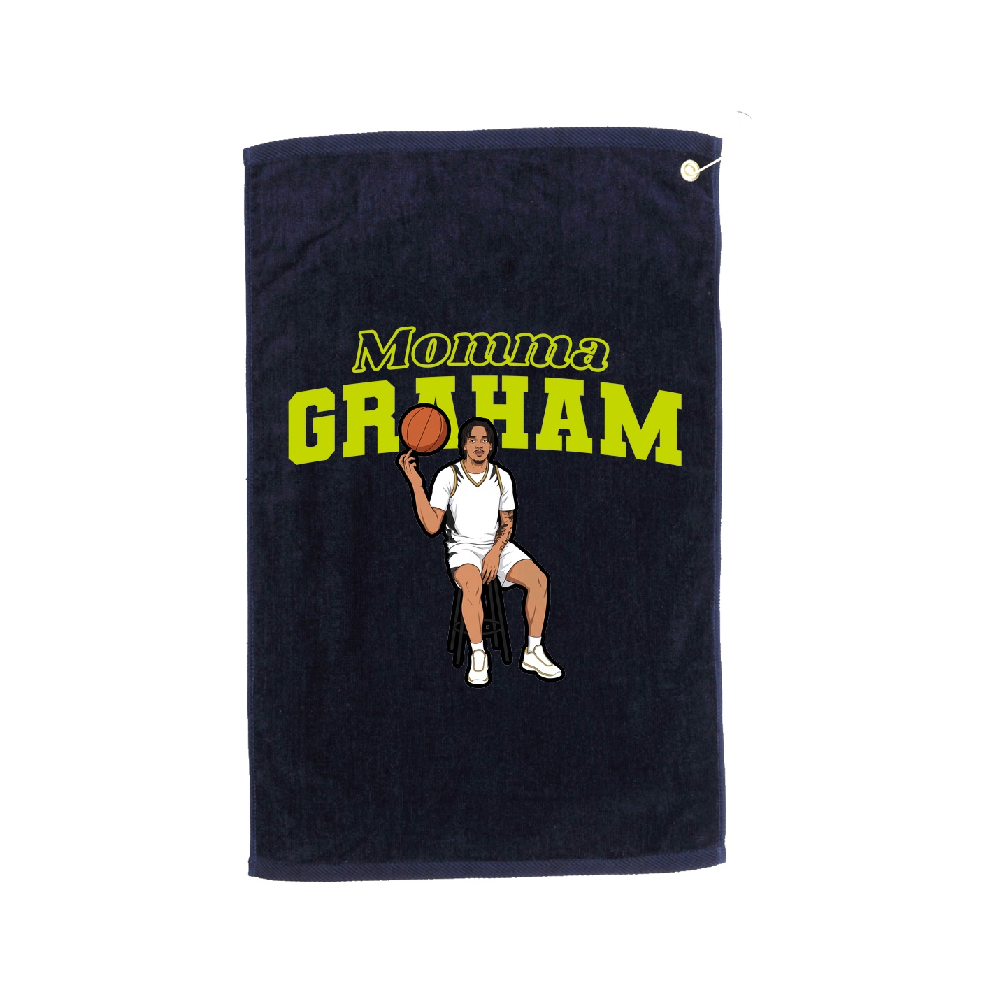 Golf Towel — Mothers Day Block in Navy