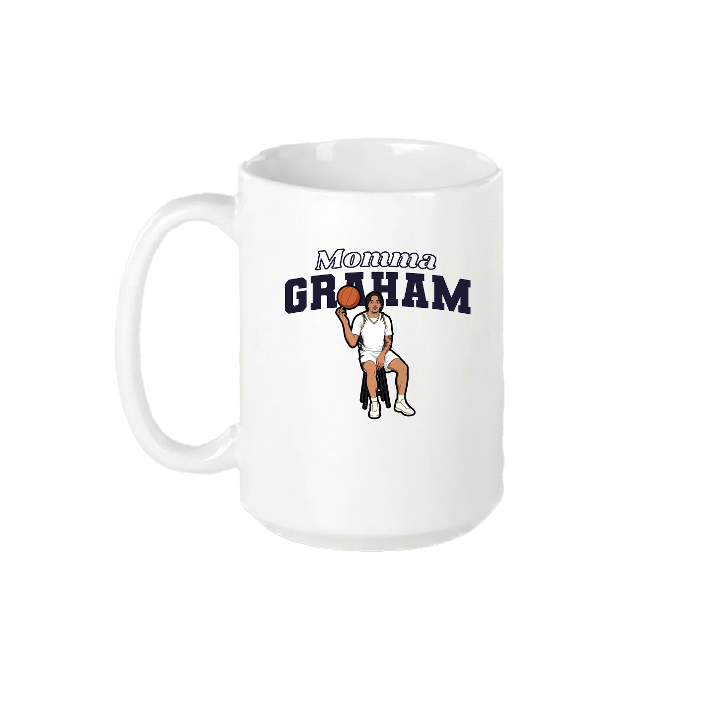 15oz Coffee Mug — Mothers Day Block in White