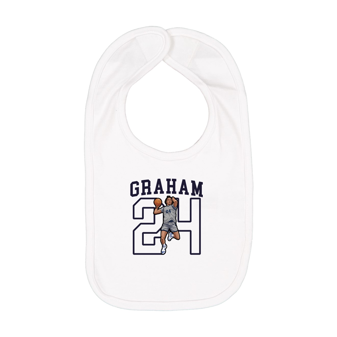 Infant Bib — Shirsey in White