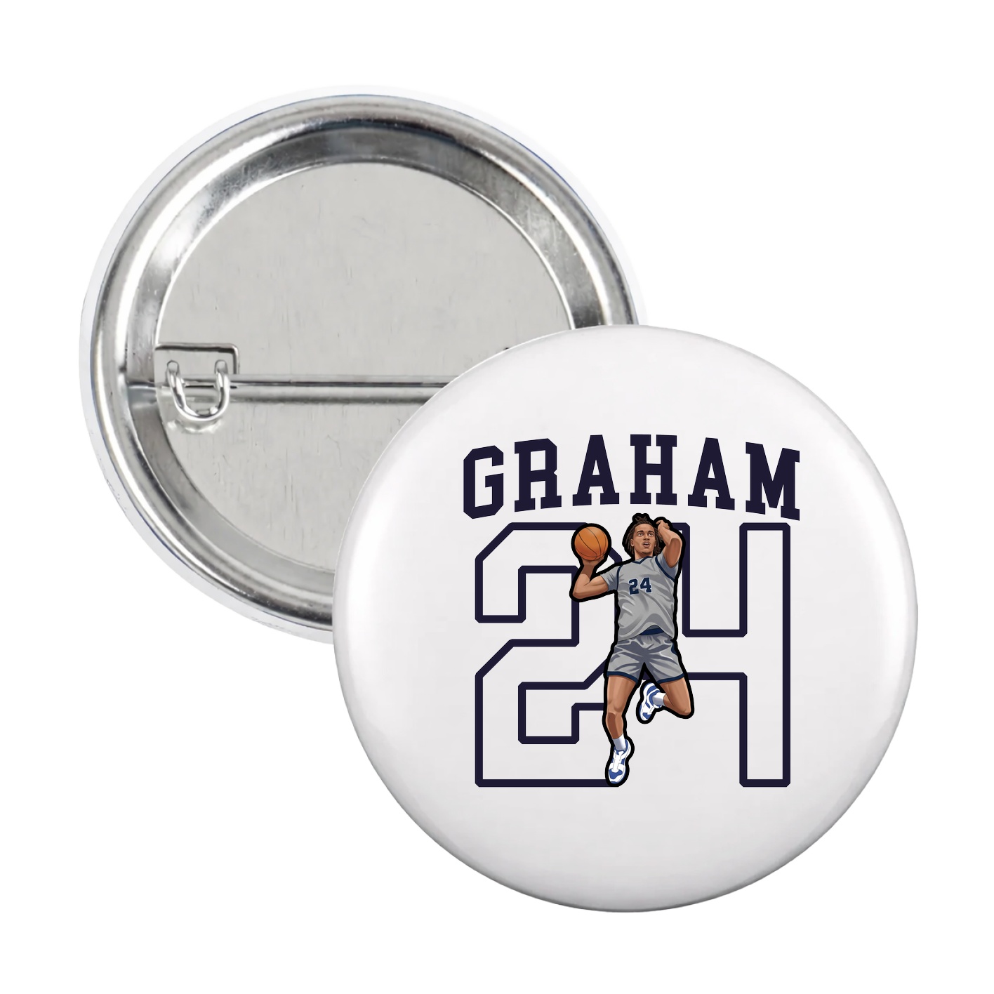 Game Day Button — Shirsey in White