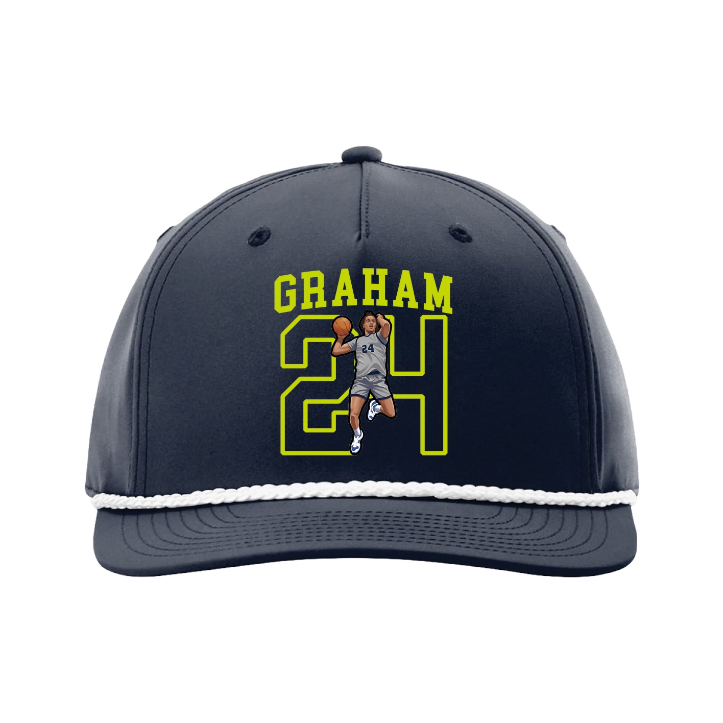 Five-Panel Classic Rope Cap — Shirsey in Navy