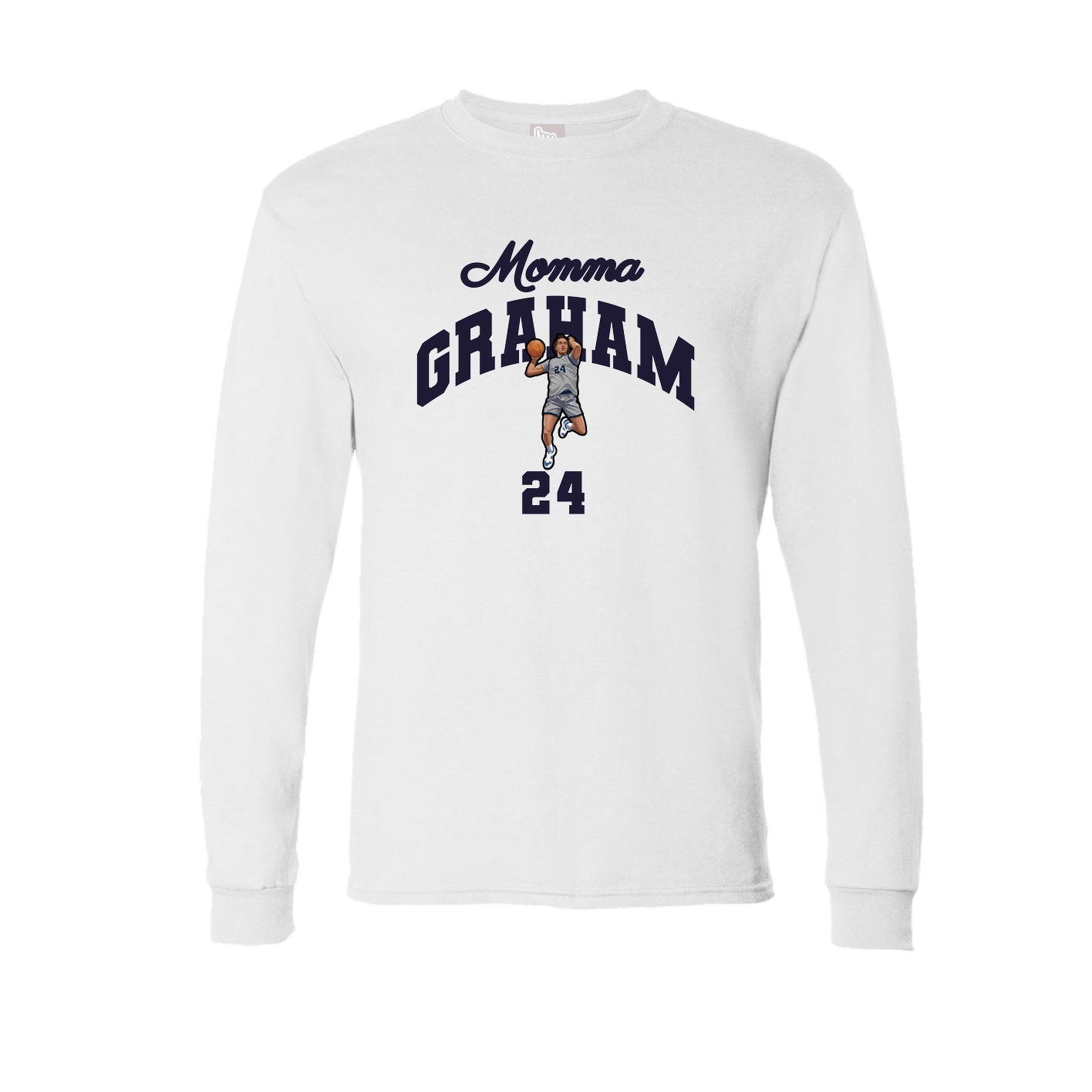 Long Sleeve Tee — Mothers Day Arch in White