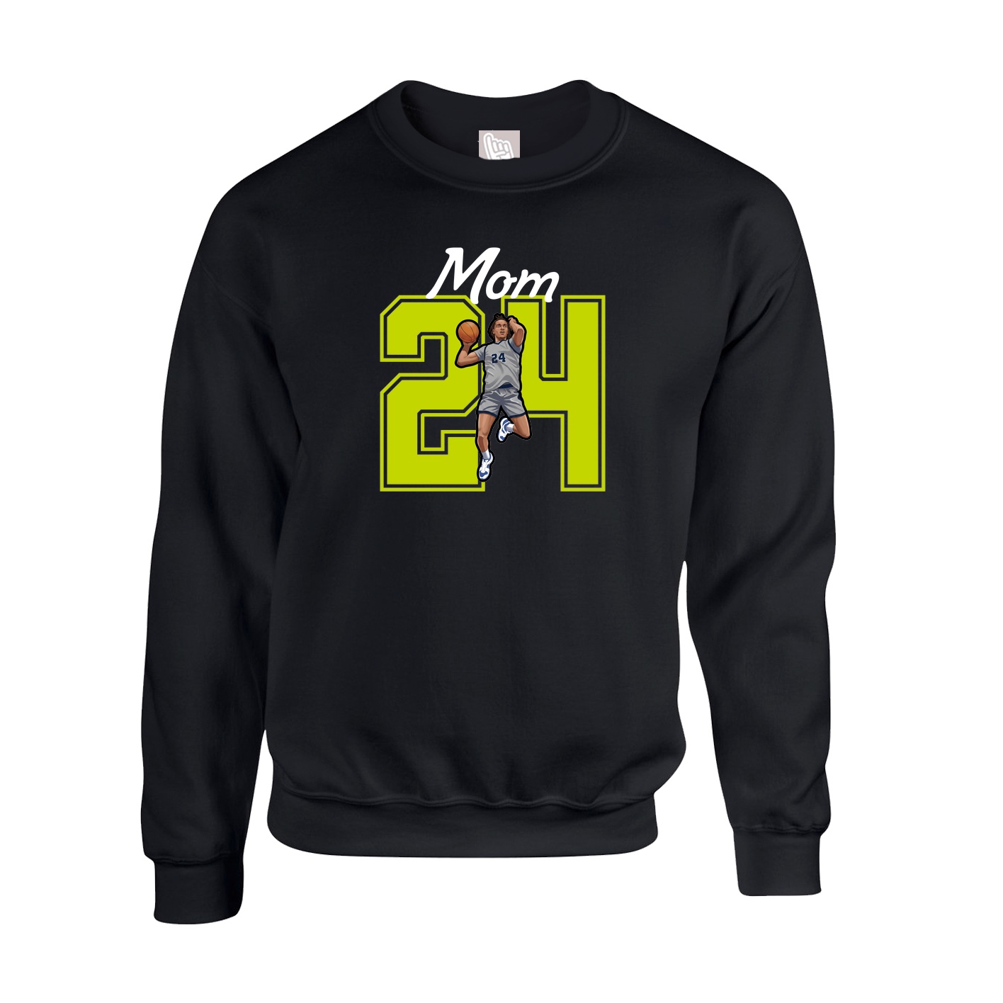 Fleece Crew — Mothers Day Shirsey in Black
