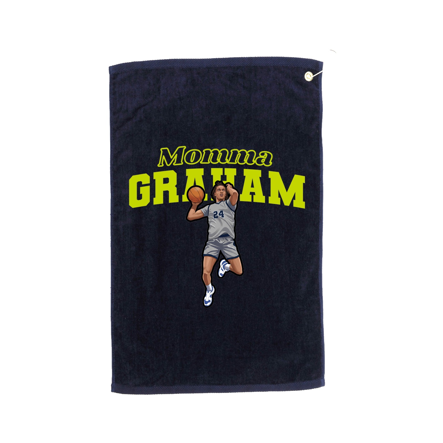 Golf Towel — Mothers Day Block in Navy