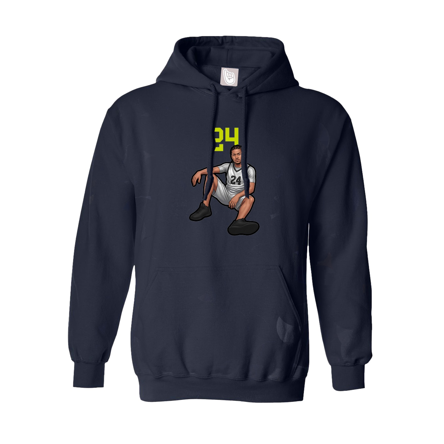 Youth Hoodie — Number Top in Navy