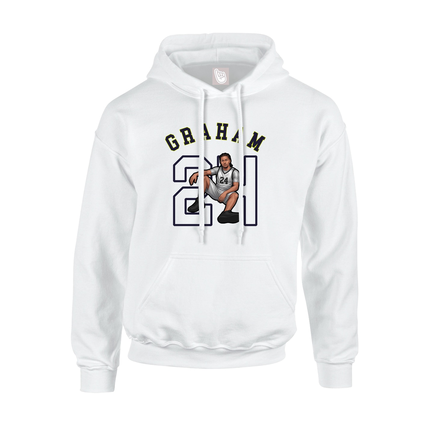 Youth Hoodie — Shirsey Arch in White