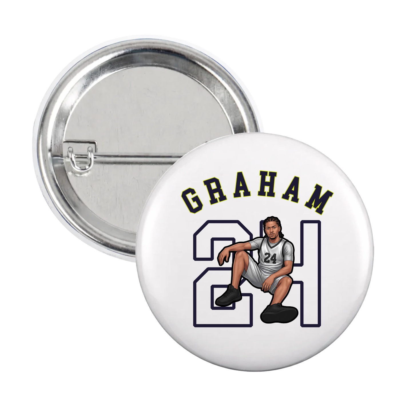 Game Day Button — Shirsey Arch in White