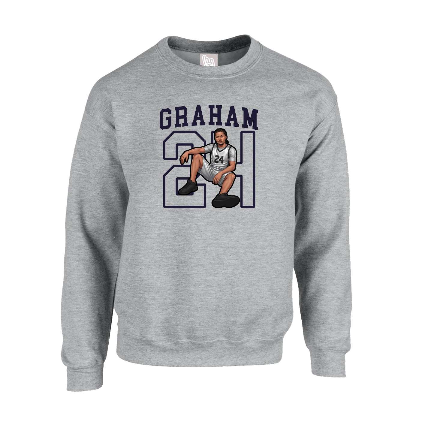 Fleece Crew — Shirsey in Grey
