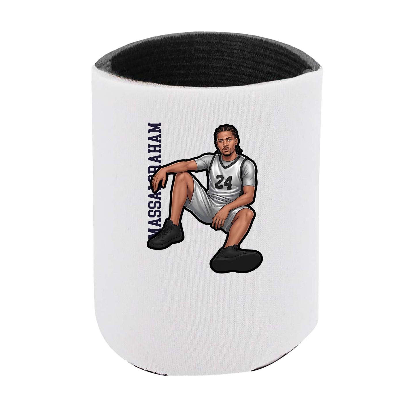 Can Holder — Name Vertical in White