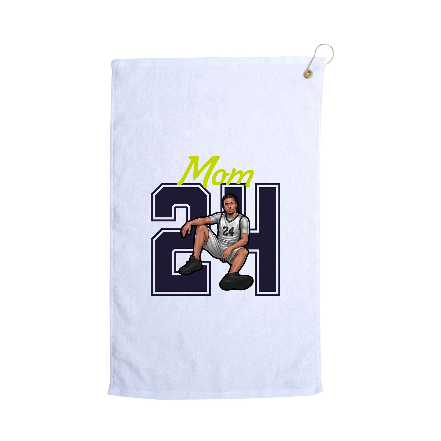 Golf Towel — Mothers Day Shirsey in White