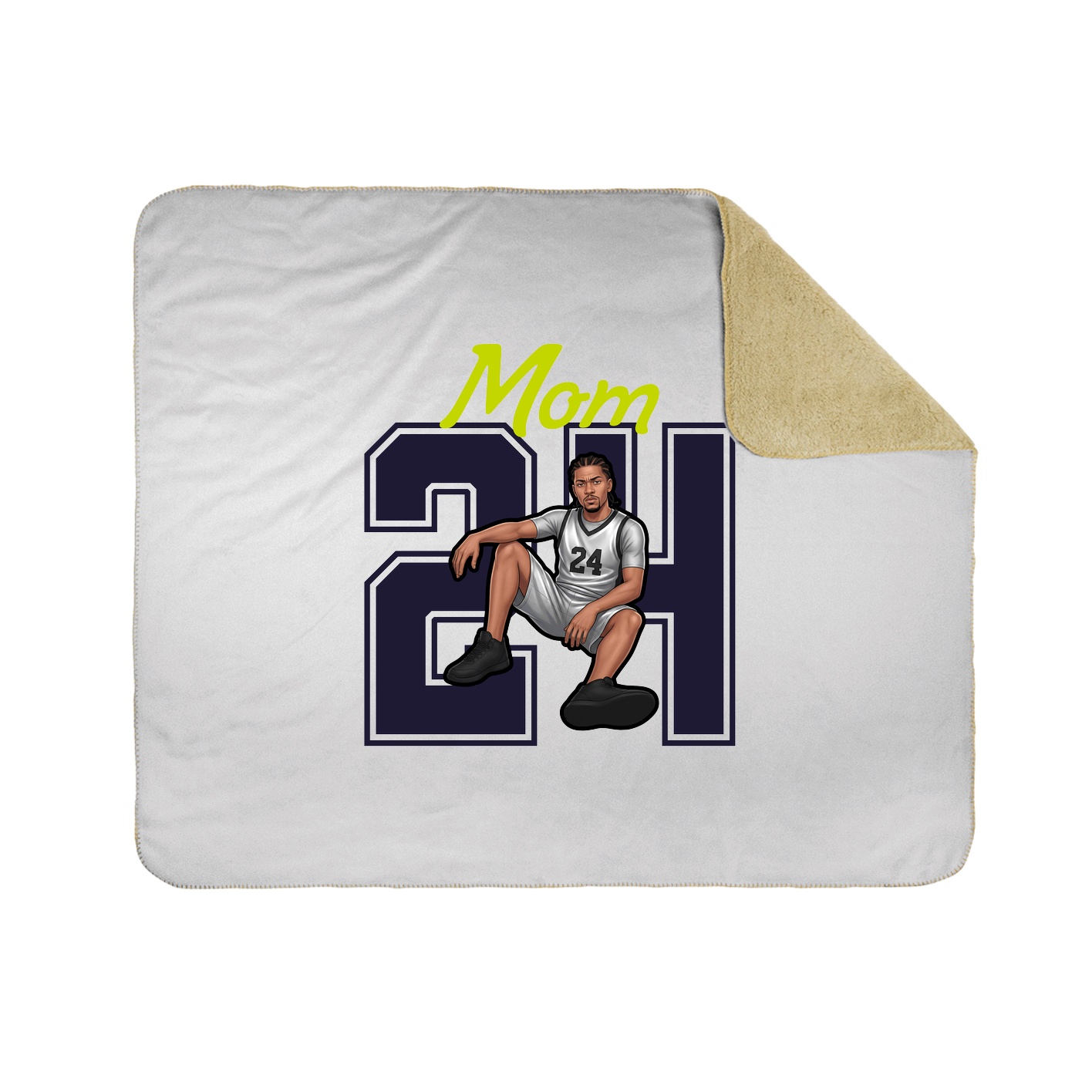Throw Blanket — Mothers Day Shirsey in White