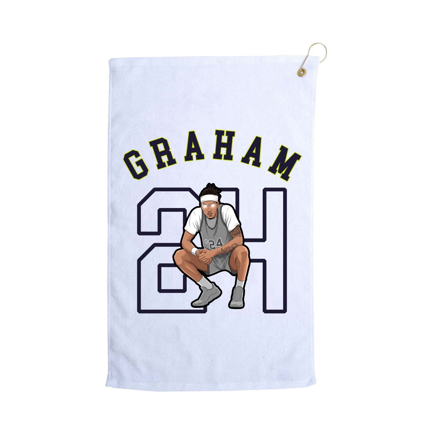 Golf Towel — Shirsey Arch in White