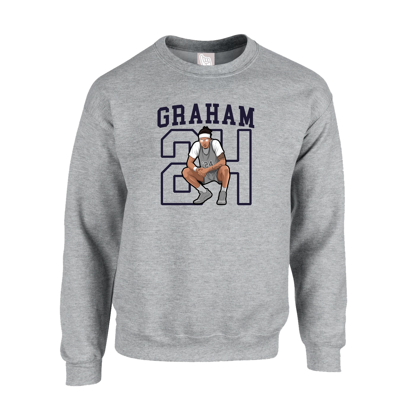 Fleece Crew — Shirsey in Grey