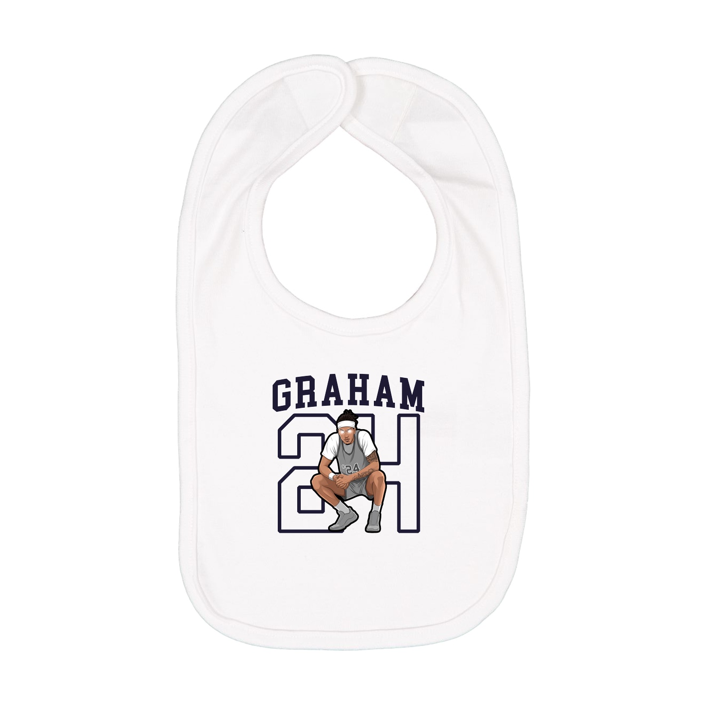 Infant Bib — Shirsey in White