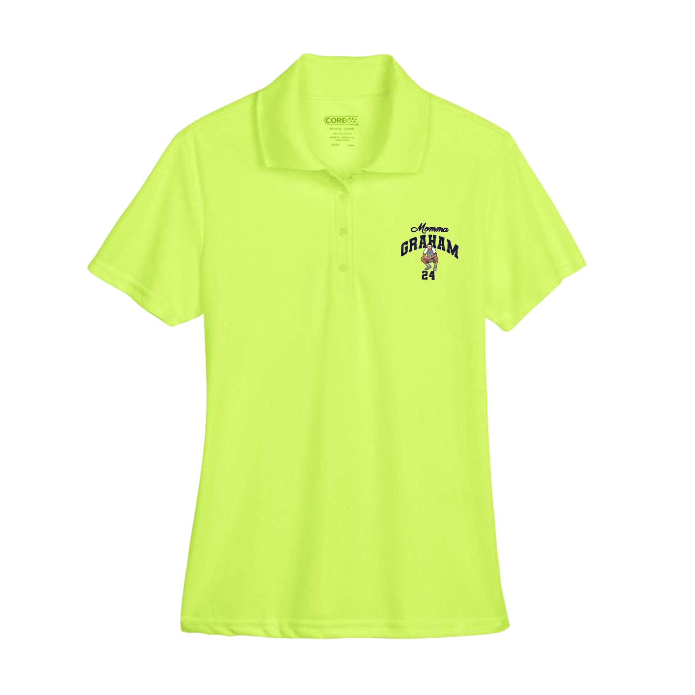 Womens Performance Polo — Mothers Day Arch in Yellow