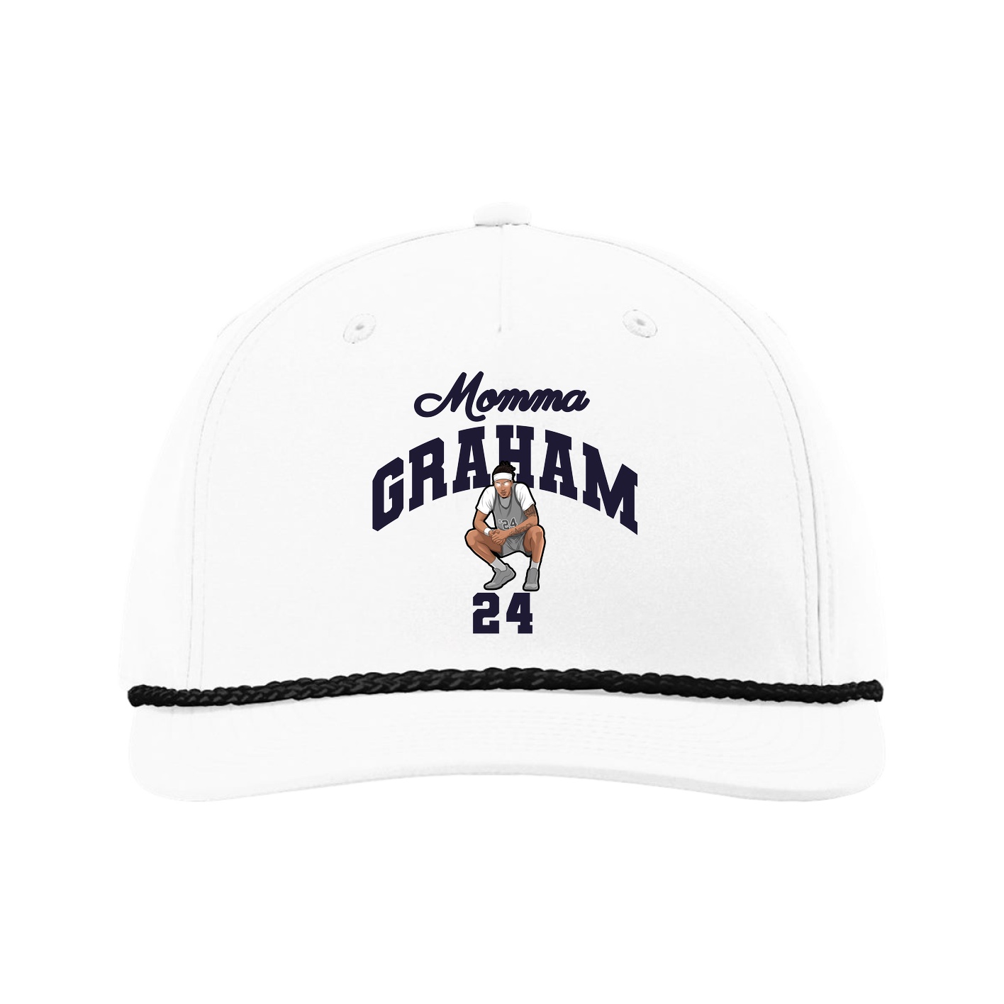 Five-Panel Classic Rope Cap — Mothers Day Arch in White