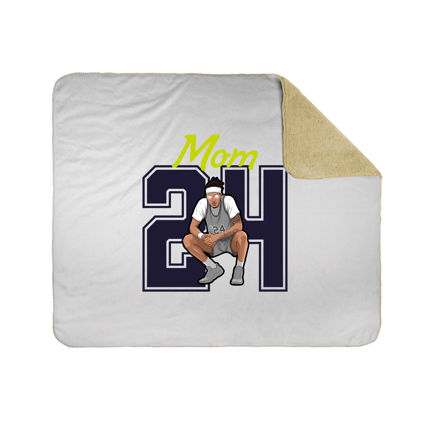 Throw Blanket — Mothers Day Shirsey in White