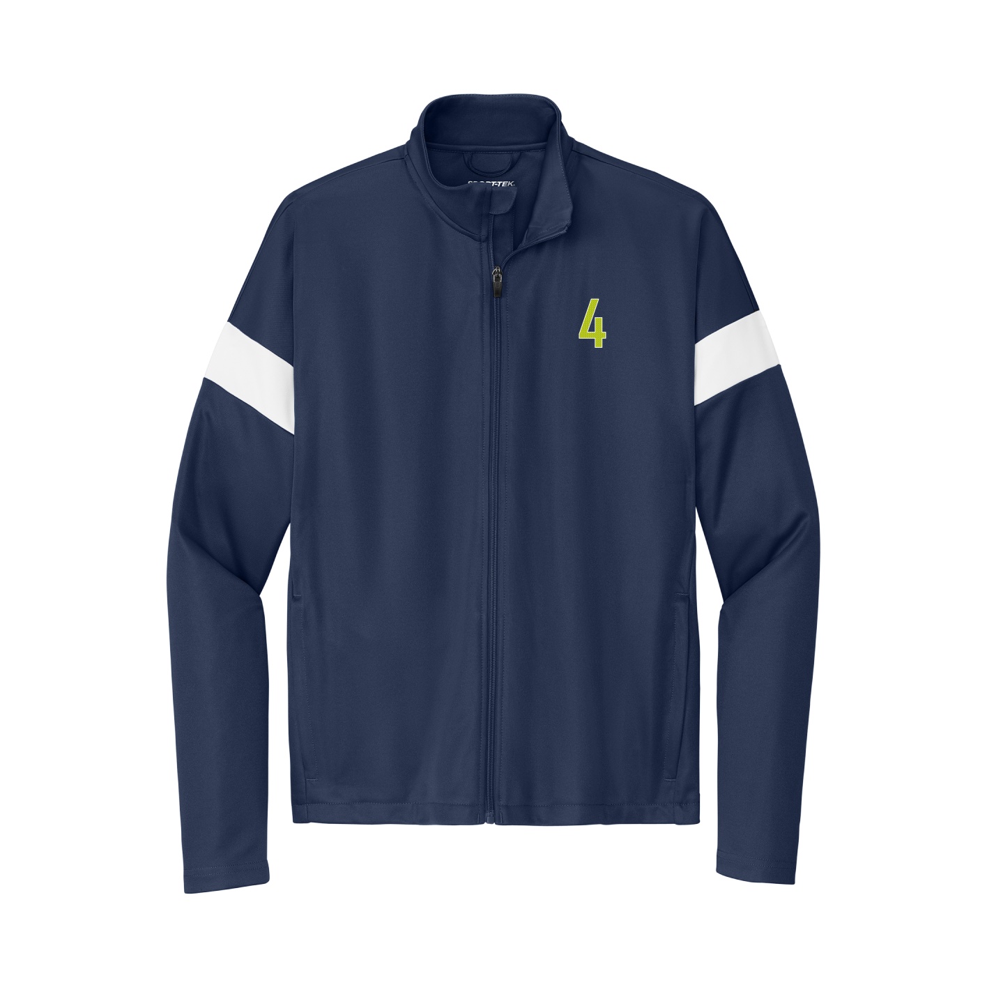 Team Travel Full-Zip Jacket — Front Shirsy in Navy/White