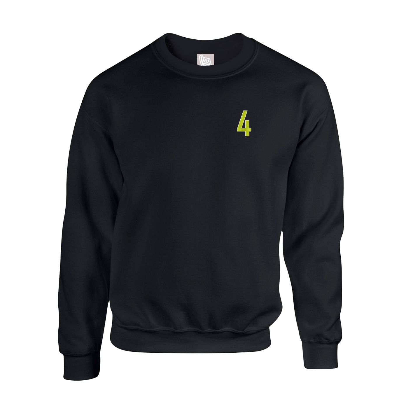 Fleece Crew — Front Shirsy in Black