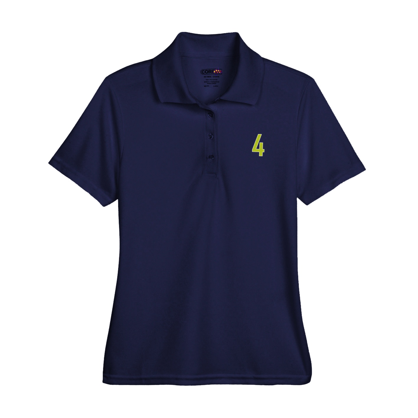 Womens Performance Polo — Front Shirsy in Navy
