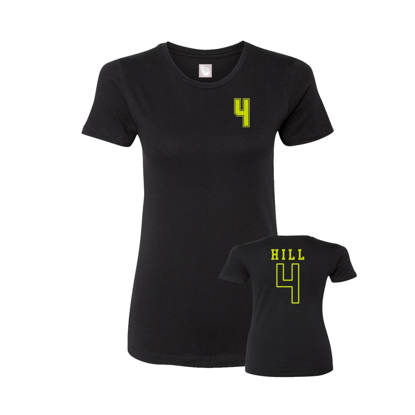 Womens Tee — Chest Back in Black