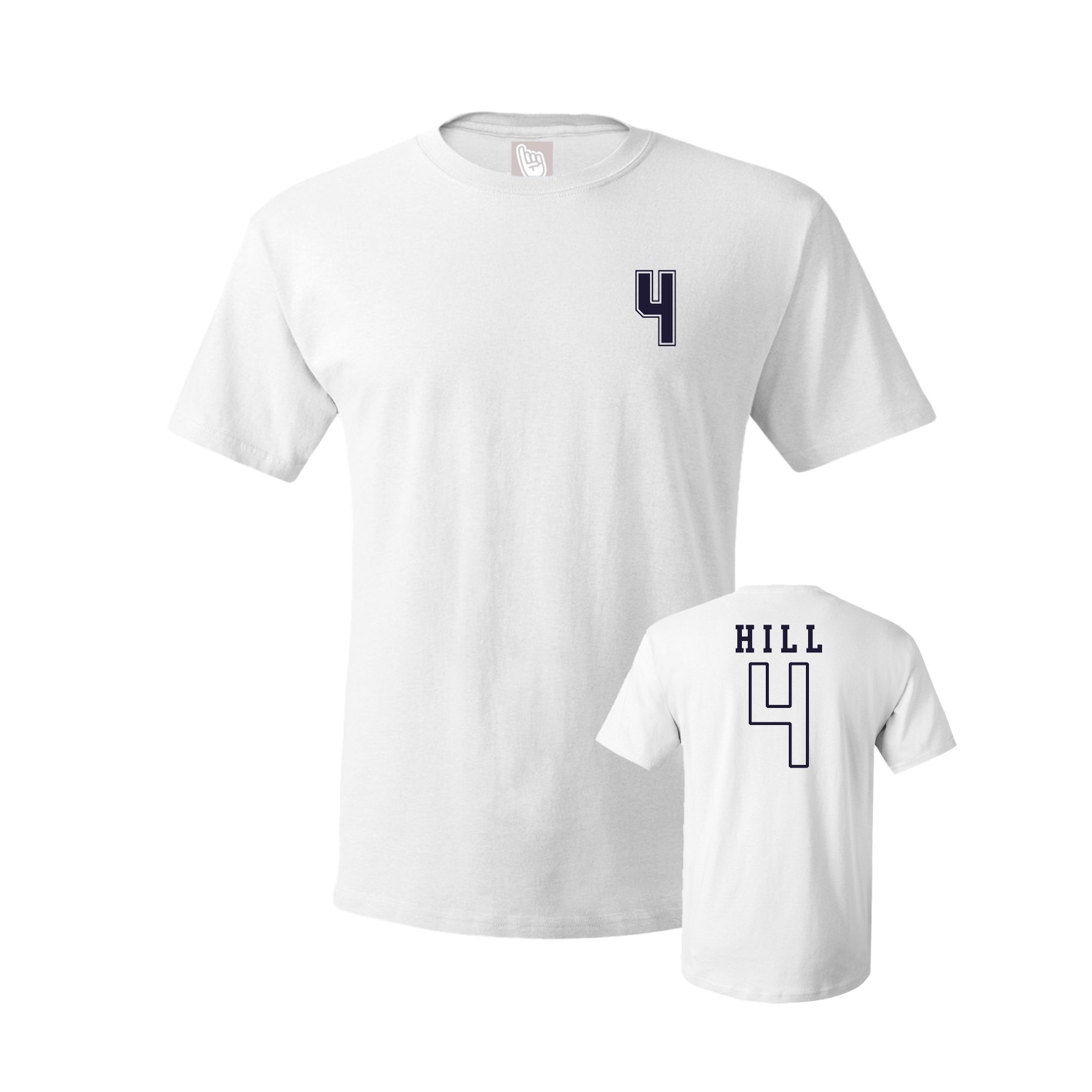 Youth Tee — Chest Back in White