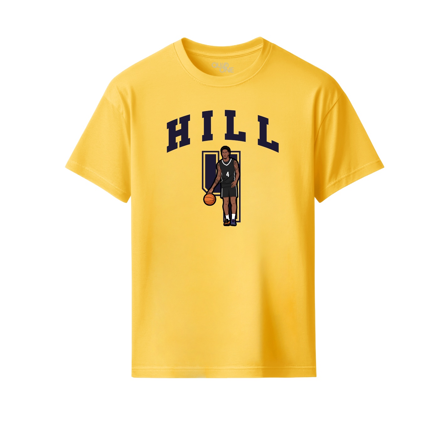 Youth Tee — Number in Yellow