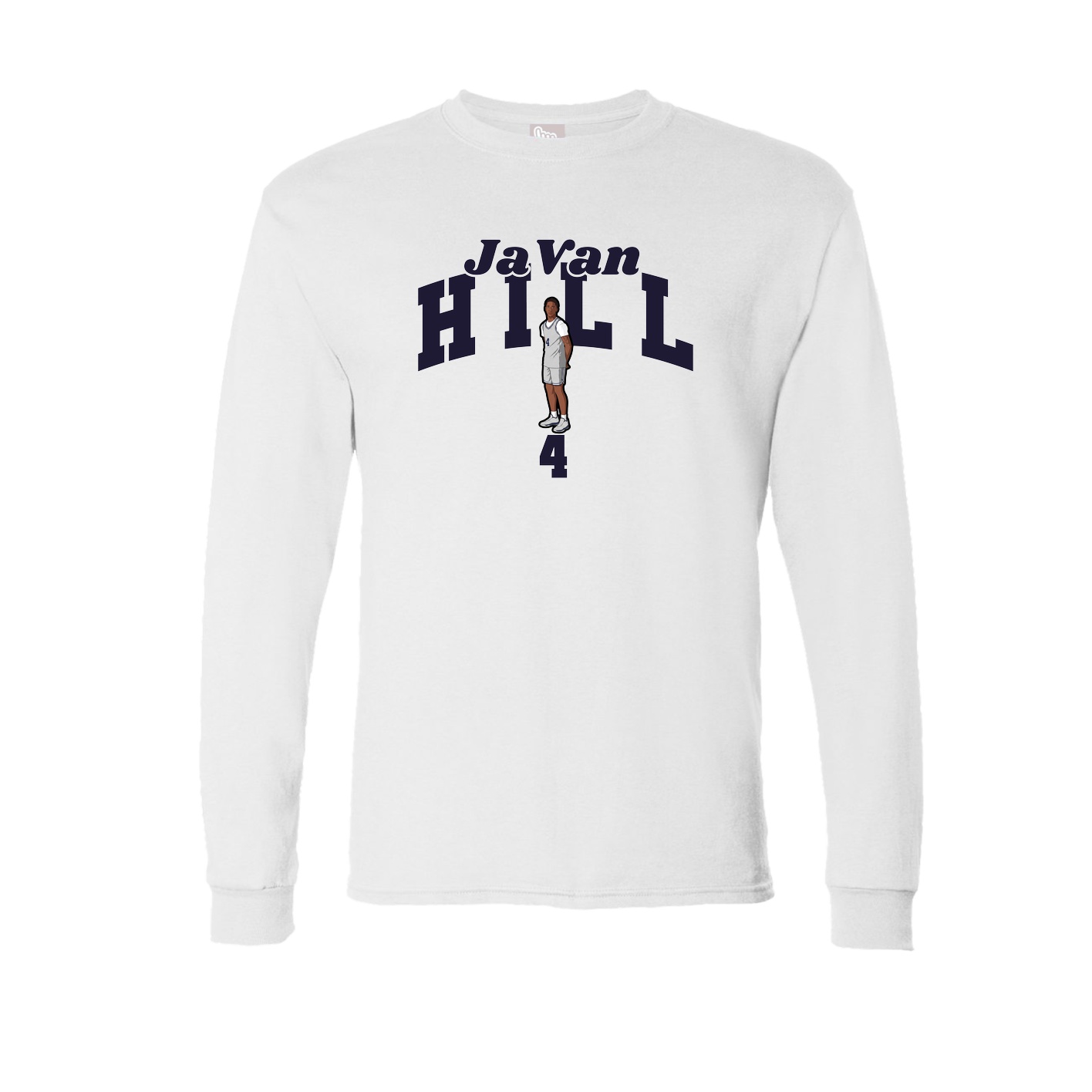 Long Sleeve Tee — Signature Arch in White