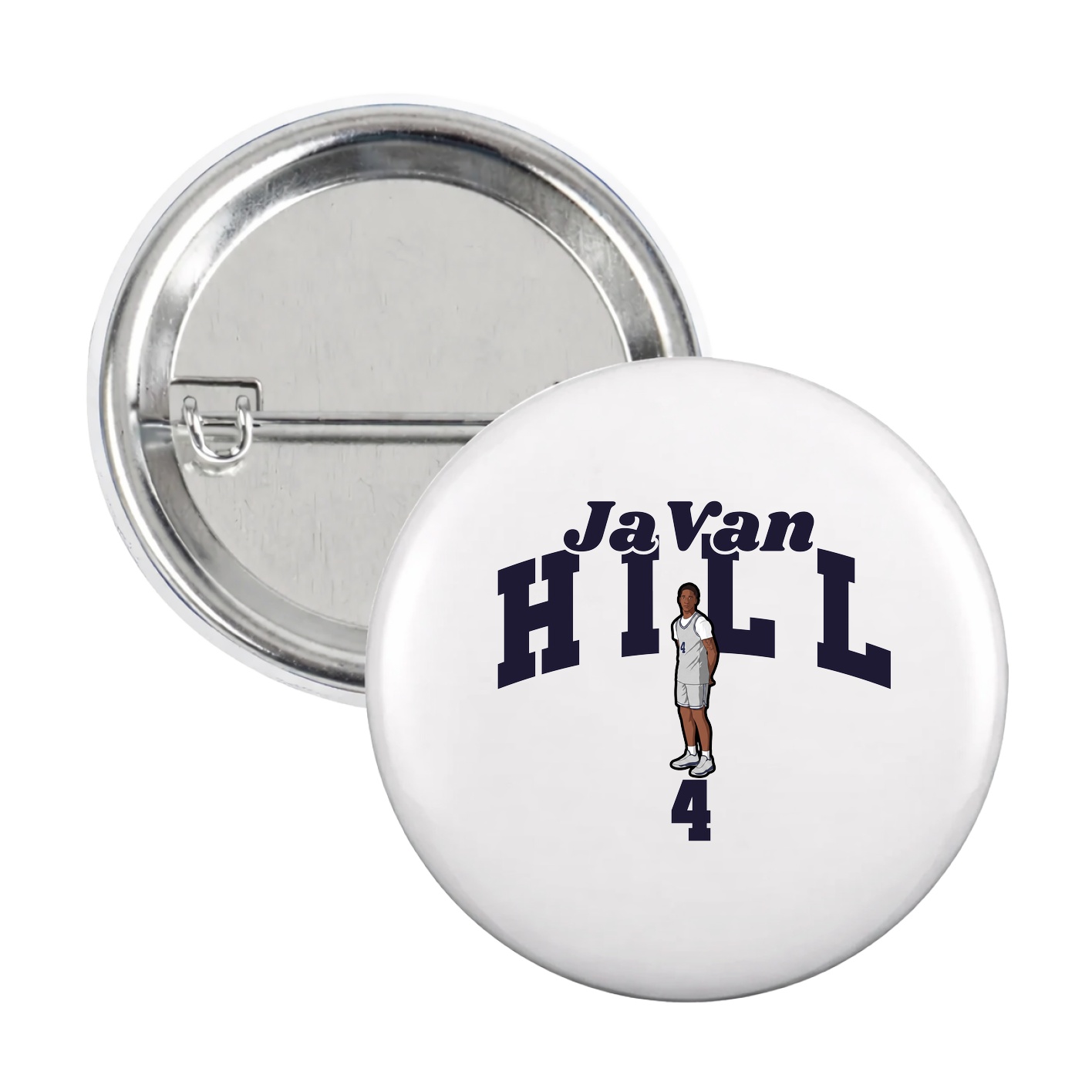 Game Day Button — Signature Arch in White